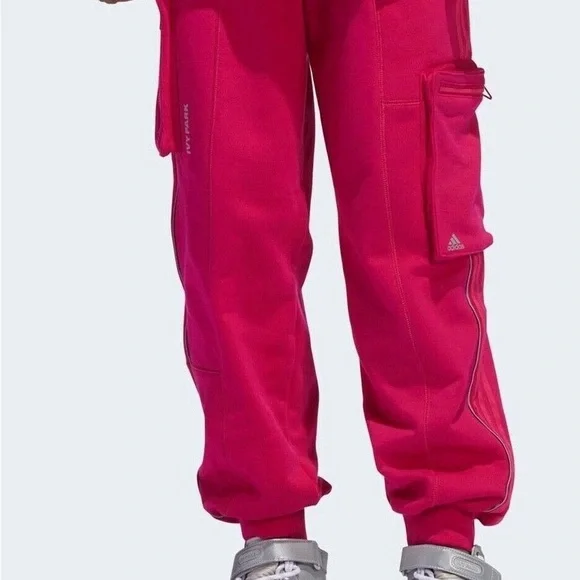 New with Tag Adidas Hot Pink Ivy Park Joggers with Pockets NWT - Picture 2 of 5